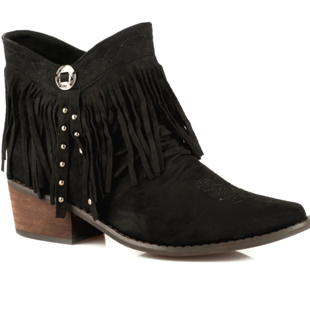 Roper | Fringe Ankle Western Boots